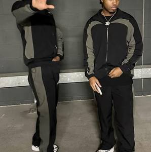 Conjunto Deportivo Oversize de Nylon, Pantalones Deportivos Holgados, Traje para Correr, Chaqueta Cortavientos de Nylon Reflectante 3M Personalizada para Hombre - Product Image 2