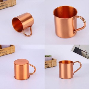 Verres à cocktail martelés en cuivre noir 60ML 550ML – Mugs Moscow Mule martelés en métal pour café et vin - Product Image 5