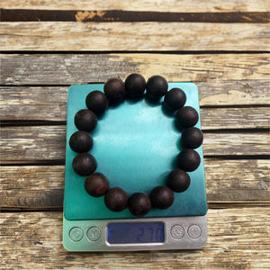 Black Agarwood <b>Bead</b> <b>Bracelet</b> Natural Oud Wood <b>Bracelet</b> <b>Bead</b> Size 8mm to 22mm - Product Image 1