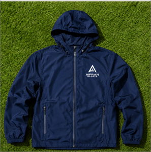 Chaqueta Deportiva Ligera con Capucha y Cuello Alto para Hombre, Cortavientos, con Cierre y Logotipo, Ropa Deportiva - Product Image 6