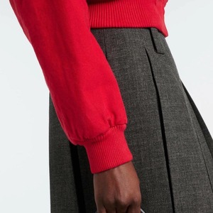 Chaqueta vaquera marrón almendra para mujer, 100% algodón, cuello vuelto, estilo oversize, tejida, de fábrica - Product Image 6