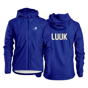 Chaqueta Cortavientos con Capucha Sublimada Personalizada, Ecológica, de Poliéster Reciclado, Impermeable, Ligera, Ropa Deportiva OEM - Product Image 3