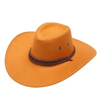 Sombrero de Vaquero Unisex de Lana de Alta Calidad con Corona Alta y Ala Ancha para un Estilo Occidental Audaz, Ideal para Viajes y Pesca