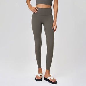 Leggings de yoga sans couture pour femmes, nouvelle collection, design tendance, haute élasticité, couleur unie, avec poche, pantalon de fitness, vente en gros personnalisée - Product Image 5