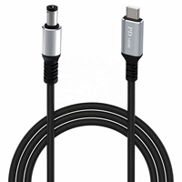 Cable de Carga USB C a DC 5.5 x 2.1mm para Laptop, Entrada USB Tipo C Macho a Cable DC 5.5 x 2.1mm Macho, hasta 100W