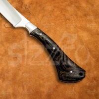 Couteau de chasse et de camping artisanal sur mesure, lame pointue, acier D2, couteau utilitaire OEM EDC avec étui en cuir, meilleur cadeau