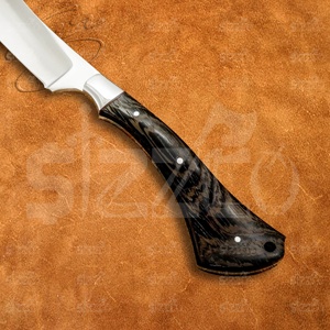 Couteau de chasse et de camping artisanal sur mesure, lame pointue, acier D2, couteau utilitaire OEM EDC avec étui en cuir, meilleur cadeau - Product Image 5