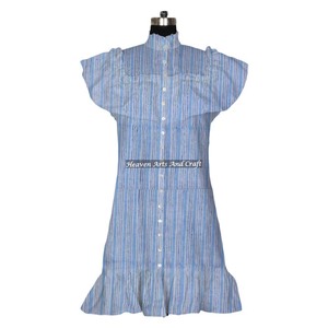 2026 New Summer Women Wear Top Collection Cotton Printed <b>Dress</b> For Summer Party Wear Frilled <b>Dress</b> - Product Image 2