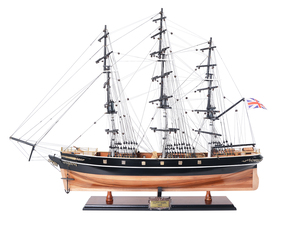 T123 - Maqueta de Barco Cutty Sark Sin Velas, Decoración Náutica de Madera Hecha a Mano, Regalo de Navidad para Coleccionistas Marítimos, 86Lx27Wx67H cm - Product Image 1