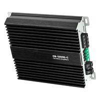 1200W RMS MAX Monoblok Araç Ses Amplifikatörü 1 Kanal D Sınıfı Uzaktan Kumandalı Subwoofer Seviye Kontrolü ile Kararlı 1/2/4 Ohm 12V