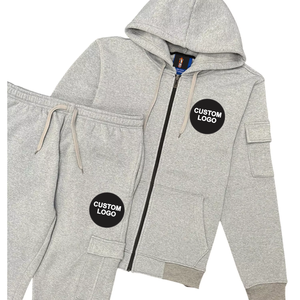 Survêtements personnalisés pour hommes – Ensemble chaud d'hiver en molleton technique avec veste et pantalon de jogging - Product Image 6