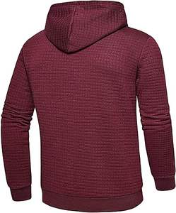 เสื้อฮู้ดดี้ผู้ชายคุณภาพพรีเมียมสำหรับฤดูหนาว ผ้าโพลีเอสเตอร์ผสมคอตตอน แบบสวมหัว อุ่นสบายด้วยผ้าฟลีซ สีพื้นเรียบง่าย สไตล์ลำลองสำหรับเล่นกีฬา - Product Image 2