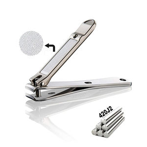 Coupe-ongles en acier inoxydable pour les ongles des doigts et des orteils, ongles épais, fournitures professionnelles pour barbiers et salons, outils de manucure et pédicure pour adultes - Product Image 4