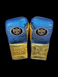 Guantes de Boxeo al por Mayor No Boxing No Life, Color Azul Metálico, Cuero Vacuno Genuino, Guantes de Entrenamiento Profesionales para Adultos, Personalizados - Product Image 2