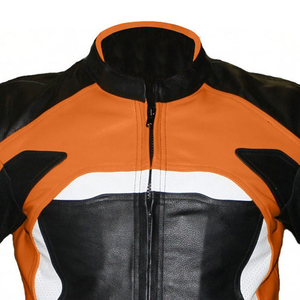 High Quality Racing Gear Mens Winter Genuine Leather Motorbike Jacket with Elbow <b>Protector</b> Waterproof & Breathable Pakistan - Product Image 4