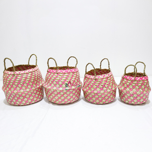 Artex Dong Thap Vietnam Made Natural Wicker Multifunction Storage Baskets <b>Kitchen</b> Baby Use Palm Leaves Quality Handmade Model - Product Image 4
