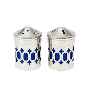 Gold Shiny Finished <b>Spice</b> Bottle Storage Container <b>Jars</b> Set of Two Steel Lid Metal Barbecue Salt Pepper <b>Spice</b> Shakers - Product Image 4
