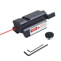 Pointeur laser rouge GF025 650 nm et lunette de visée réglable en aluminium noir mat tactique haute performance pour l'extérieur