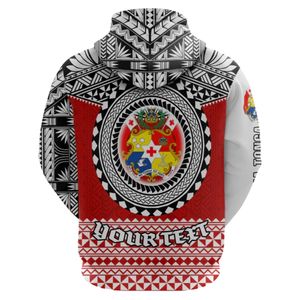 Sudadera con Capucha Personalizada con Logotipo OEM, Apliques Sublimados, Diseño Polinesio, 100% Algodón, Ropa Urbana para Hombre, Patrón Maorí Hawaiano - Product Image 5