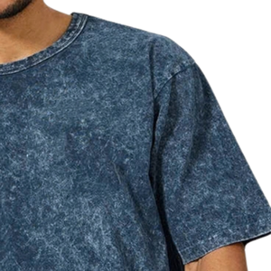 T-shirt Homme Oversize en Coton Lavé Style Vintage, Col Rond Imprimé, Manches Courtes, Effet Vieilli Style Heavy Stone, Décontracté Streetwear - Product Image 3