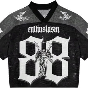 Maillot de baseball en maille style vintage, chemise athlétique boutonnée pour le sport et les tenues décontractées - Product Image 3