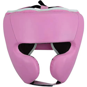 Casque de boxe en cuir de vachette marron, protection pour l'entraînement, casque de protection pour MMA, kickboxing, utilisation toute saison - Product Image 4
