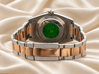 Montre analogique de luxe Raj Gems pour femme, en acier inoxydable, avec bracelet de 20 mm, cadran à chiffres romains, étanche 3 ATM, garantie 1 an, sertie de moissanite et quartz