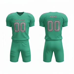 Ensemble complet personnalisé d'uniformes de football américain pour hommes adultes, vêtements de sport d'équipe personnalisés, comprenant maillot et pantalon, grandes tailles, 100% personnalisable - Product Image 4