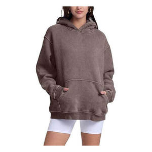 Custom <b>Polyester</b> Cotton Acid Washed Oversized Unisex <b>Hoodie</b> Pocket Vintage Streetwear Winter Sweatshirt Heavy Weight Terry - Product Image 2