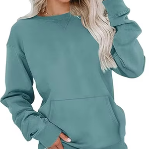 Sweat-shirt surdimensionné respirant en polaire à impression personnalisée pour femmes, style hiver le plus récent - Product Image 1