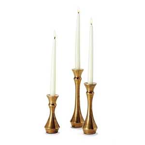 Wholesale Set of 3 Modern <b>Silver</b> Metal Pillar Candle Holders Turned Base <b>Candlestick</b> Table Centerpiece Stand - Product Image 6