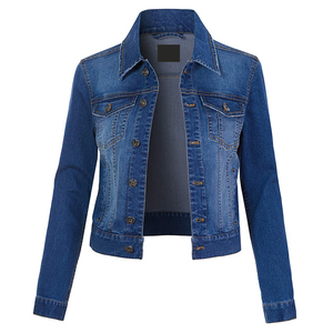 Chaqueta Vaquera de Mezclilla para Mujer, Última Moda, Bordado Personalizado, Chaquetas Vaqueras Azules, Chaqueta de Mezclilla de Algodón para Mujer - Product Image 5