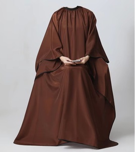 Bata de Barbero Impermeable de Poliéster Coffee King con Detección de Agujas y Fusión sin Costuras Unisex - Product Image 1