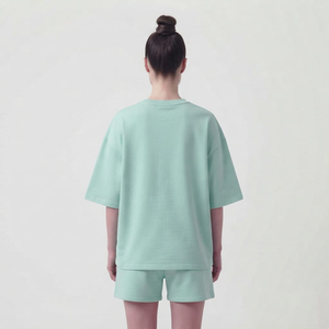 Wholesale Solid Two Piece High Quality <b>Twin</b> <b>Set</b> Short Sleeve T Shirt and Shorts New Summer Women Two Piece <b>Twin</b> <b>Set</b> with Oem - Product Image 2