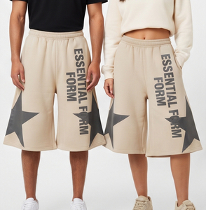 Unisex Heavyweight Sweat <b>Shorts</b> Custom Printed 100% Cotton <b>Fleece</b> <b>Shorts</b> unisex Workout <b>Shorts</b> Manufacturer Print Sweat <b>Short</b> - Product Image 3