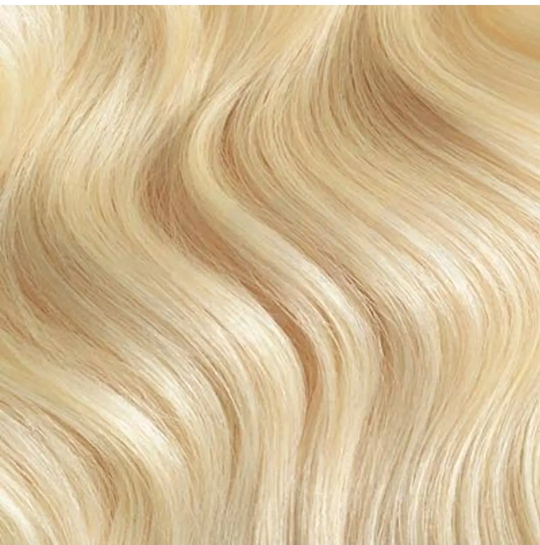 BODY WAVE BLONDE HAIR MACHINE WEFTS WITH GOOD QUALITY 5A 6A GRADE EXTENSIONS