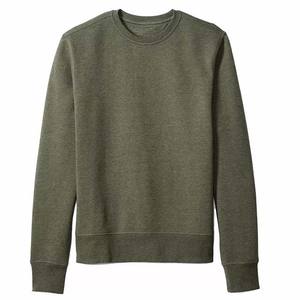 High Quality Embroidery Printing Logo Long Sleeve Plain Crew Neck Oversized Custom 100% Cotton Fleece Basics Sweatshirts 2025 - Product Image 1