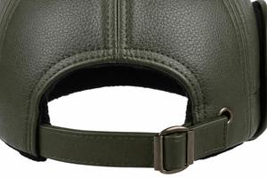 Casquette en cuir Active Outdoors avec logo personnalisé, haute qualité, ajustement sûr, matière respirante, pour la salle de sport, l'entraînement quotidien, casquette en cuir pour adulte - Product Image 4