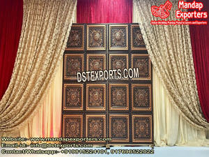 Punjabi boda Roka ceremonia decoración paneles Rajasthani marcos de puerta para boda escenario decoración nueva boda FRP marcos para decoración de escenario - Product Image 6