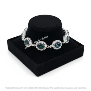 Pulsera de cadena ajustable de topacio místico natural para mujer, auténtica y certificada, ideal para fiestas, venta al por mayor. - Product Image 2