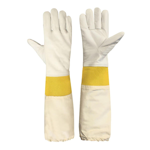 Guantes de Apicultura Profesionales de Piel de Oveja y Algodón, Gran Venta - Product Image 1