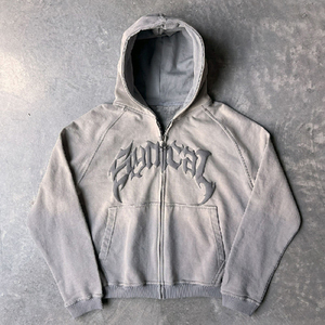 Sweat-shirts personnalisés en gros, avec logo brodé, impression en relief, en molleton 100% coton, pour hommes, de haute qualité, grandes tailles - Product Image 3