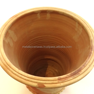 Pot en terre cuite rustique, pot à fleurs en argile fait main, pot décoratif pour l'intérieur, l'extérieur, le jardin et la décoration de la maison - Product Image 6
