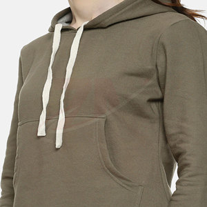 Nouveauté 2026 : sweats à capuche longs pour femmes, 100 % coton, conception tendance, vente chaude, meilleur prix hiver, fabrication OEM - Product Image 5