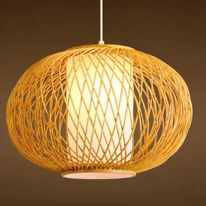 Vietnam Handmade Bamboo Energy Saving Pendant <b>Light</b> with Wireless Control Adjustable Height for Hotel Restaurant Resort Decor - Product Image 2