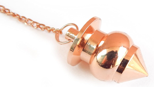 Pendule en cuivre à pointe ronde, pour la radiesthésie, le Reiki, la divination des chakras, la méditation, Pendule Cronus - Product Image 1
