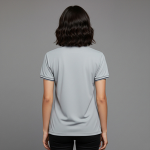 Customized Solid Color Women's Casual Shirt Appliques Summer Eco-Friendly 100% Cotton Quick Dry Anti-Wrinkle Custom Screen - Product Image 2