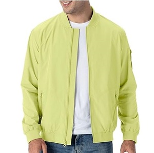 High Quality Custom Made Wholesale Bomber Jacket Men <b>Wind</b> <b>Breaker</b> Jackets Satin Windproof Breathable Slim Fit Bomber Jackets - Product Image 1