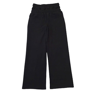 Manufacturer Plain Blank Cotton Streetwear Mens <b>Jogger</b> Sweatpants Oversized Double Waist <b>Stacked</b> Custom Logo Wide Leg Sweatpants - Product Image 2