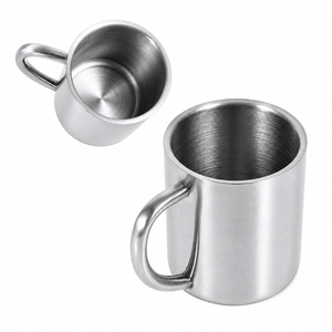 Mug Moscow Mule en acier inoxydable martelé avec poignée en laiton, chopes à bière et verres à cocktail durables en métal pour bars et restaurants - Product Image 5